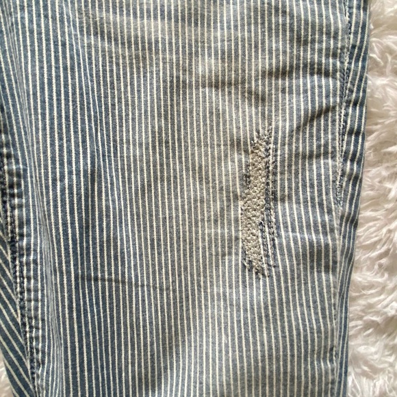 Design Lab company vintage blue and white cotton striped pants, women’s size 26 - Picture 15 of 16